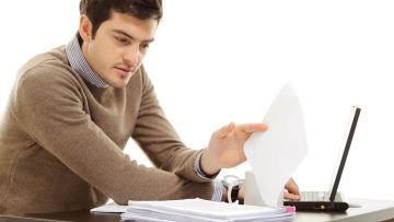 Man sat at desk