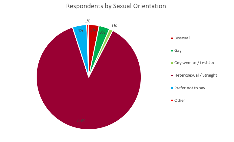 Diversity Survey 2019 figure 6 Respondents by Sexual Orientation
