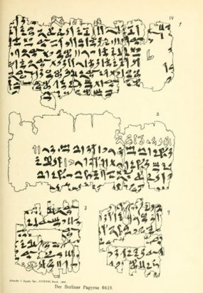 Papyrus Berlin 6619 © Historic Images|Alamy Stock Photo