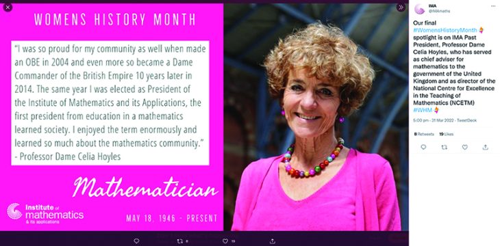 Part of a series of posts celebrating Women’s History Month