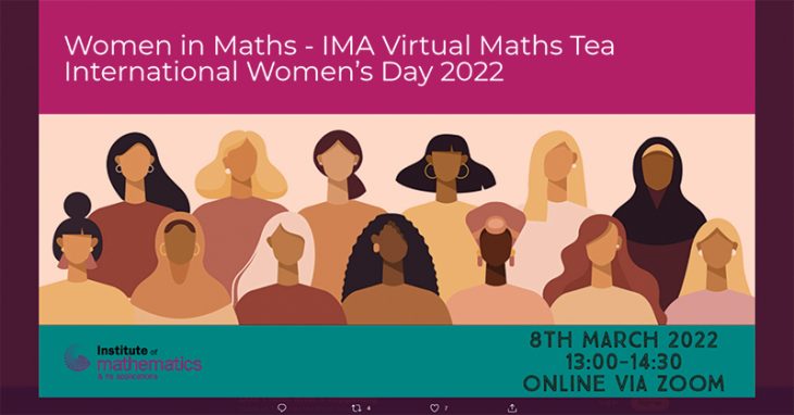 A tweet inviting members to a Maths Tea