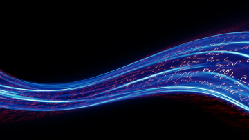 Abstract blue swirl